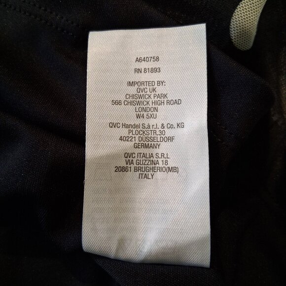 Isaac Mizrahi Live! Black and White Dot Mesh Blouse Women's Size XL - Picture 15 of 16